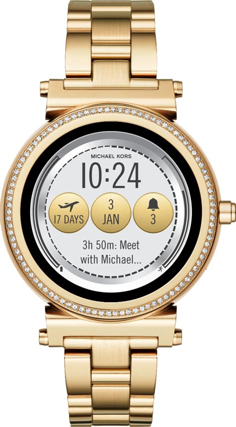 michael kors sofie gold smartwatch|michael kors access sofie smartwatch.